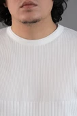 BİSİKLET YAKA LİKRALI MİCROFİLAMENT KUMAŞ SLİMFİT ERKEK SWEATSHİRT - 5