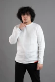BİSİKLET YAKA LİKRALI MİCROFİLAMENT KUMAŞ SLİMFİT ERKEK SWEATSHİRT - 2