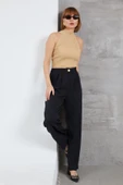 Kadın Beli Lastikli Pzzo Pantolon - 2