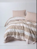 Flanel Nev Takımı Çift Kişilik Arrow Krem thumbnail 1