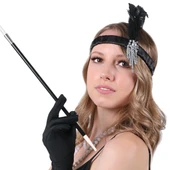 Uzun Sigara Ağızlık 70li 80li 90lı Yıllar Retro Parti 30 cm thumbnail 2