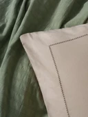 Çift Kişilik Yatak Örtülü Pike Takımı Natura Vilo Yeşil thumbnail 4