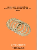 Honda CBR 250 Debriyaj Balata Seti 5’li – 101/125/136 mm 18 Tırnak thumbnail 1