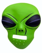 Ghoulish Productions Green Alien Mask 45x30 cm ( UZAYLI ) - 1