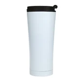 Paslanmaz Çelik Termos Bardak 450 ml – Sızdırmaz Kapaklı Seyahat Mug (Beyaz) - 1