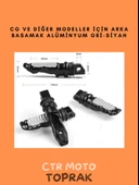 CG ve Diğer Modellerle Uyumlu Arka Basamak – Alüminyum Gri Siyah thumbnail 1