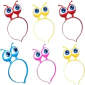 Rengarenk 3 Farklı Fonksiyonda Yanan Led Işıklı Uzaylı Göz Taç 1 Adet 18x12 cm thumbnail 4