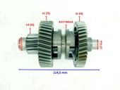 ATV Kanuni BS Vulcan Şanzıman Geri Vites Yön Dişli Seti – 14/41 Diş 4x4 Tırnaklı thumbnail 2