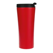 Paslanmaz Çelik Termos Bardak 450 ml – Sızdırmaz Kapaklı Seyahat Mug Kırmızı - 1