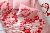Glow Parlayan Çift Kişilik Ranforce Nev Takımı Roses Pembe - 3
