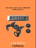 CG 200 Far Altı Amblem Bağlantı Seti – Metal Braket ve Kauçuk Takozlu thumbnail 1