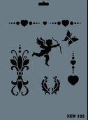 Rich New Seri N-192 Stencil 35x25 cm - 1