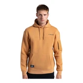 Authentic Hita Erkek Kahverengi-siyah Oversize Fit Hoodie thumbnail 1