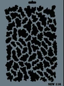 Rich New Seri N-116 Stencil 35x25 cm - 1