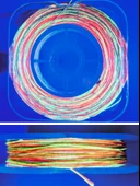 Eagenset Hazır Çapari Kombini Boru Sim Ultraviyole Uv Neon Fıstık Yeşili - Pembe Makarada thumbnail 3