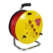 Hiva 4lü Elektrik Seyyar Makaralı Uzatma Kablo 3x1.5mm 50m - 1