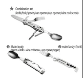 Grand Harvest GHKS002 Multi Fonksiyonel Çatal Bıçak Kaşık Tirbüşon Set thumbnail 6