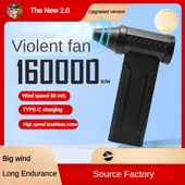 Sıkıştırılmış Hava Üfleyici 160000 RPM Turbo Fan – 10000mAh Şarjlı Toz Fırçası, Basınçlı Hava Püskürtme Cihazı - 10