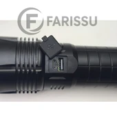 OR-522A Şarj Edilebilir Çok Fonksiyonlu LED El Feneri - 100W, 5000 Lümen, 9000 mAh - 4
