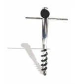 Burgulu Metal Sıkma Aparatlı Plaj Şemsiye Kazığı 40 CM - 1