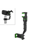 014 360° Telefon Tutucu Dikiz Aynası Evrensel 360° Dönen Araba Telefon Tutucusu - 2