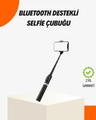 Bluetooth’lu Işıklı Selfie Çubuğu – Katlanabilir, 130 cm - 1