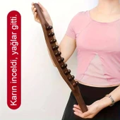 Doğal Ahşap Gua Sha Masaj Aleti 20 Masaj Noktalı Kas Gevşetme ve Çok Yönlü Kullanım - 1