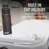 Coleman Xtreme Wheeled 100 QT Tekerlekli Soğutucu Marine Buzluk 94.6 Lt Beyaz - 5