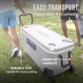 Coleman Xtreme Wheeled 100 QT Tekerlekli Soğutucu Marine Buzluk 94.6 Lt Beyaz - 3