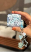 Airpods 4. Nesil Ile Uyumlu Sevimli Yıldız Figürlü Ve Boncuk Süslü Kulaklık Kılıfı - 1