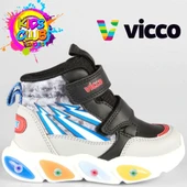 Vicco David Phylon Kauçuk Taban Ortopedik Işıklı Çocuk Bot thumbnail 1