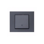 Ovivo Grano Füme Vavien Anahtar + Çerçeve Dahil - 1 Adet - 1