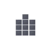 10 Adet Ovivo Grano Füme Tv Prizi F Konnektör Çerçeve Dahil - 1