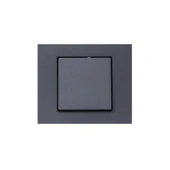 Ovivo Grano Füme Tekli Anahtar + Çerçeve - 1