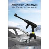 Akülü Şarjlı Yüksek Basınçlı Oto Araba Bahçe Yıkama,temizleme Su Sı - 2