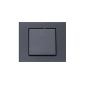 Ovivo Grano Füme Tekli Anahtar + Çerçeve - 1