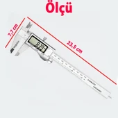 Metal Dijital Kumpas 150 mm Paslanmaz LCD Ekran Hassas Ölçüm Aleti Atölye Endüstriyel Kullanım thumbnail 3