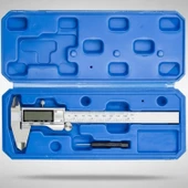 Metal Dijital Kumpas 150 mm Paslanmaz LCD Ekran Hassas Ölçüm Aleti Atölye Endüstriyel Kullanım thumbnail 4