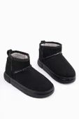 Muggo DİPPERY Çocuk Kalın Taban İçi Tüylü Günlük Mini Yarım Bot - 2