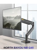 DailyTech North Bayou NB G45 Gaz Yay Kolu 27-40 İnç Ekran Masaüstü Monitör Tutucu 360 Döndürmek 2-12kg Düz Ekran Oval Ek - 4