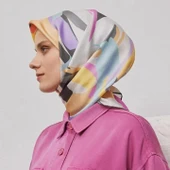 Armine E25YA9328D02 84 Dj Saf İpek Eşarp 9328D (T) thumbnail 1