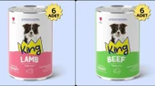 King Sos İçerisinde Et Parçacıklı Kuzu Etli ve Dana Etli Köpek Konservesi 400 Gr*12 Adet - 1