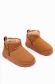 Muggo DİPPERY Çocuk Kalın Taban İçi Tüylü Günlük Mini Yarım Bot - 8