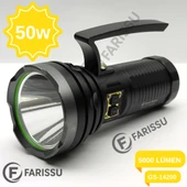 Gold Silver GS-14200 Profesyonel Şarjlı El Feneri 50W 5000 Lümen - Powerbank Özellikli - 1