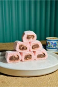Hemdem Çikolata Dolgulu Çilekli Lokum 500 gr- Yöresel ve Şık İkramlık - 2