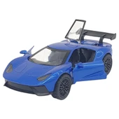 Çek Bırak Metal Arabalar 12 cm - 36121C - Lacivert thumbnail 3