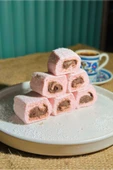 Hemdem Çikolata Dolgulu Çilekli Lokum 500 gr- Yöresel ve Şık İkramlık - 3