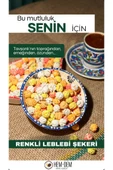 Hemdem Renkli Leblebi Şekeri 400 gr , Nostaljik ve Eğlenceli Lezzet - 1