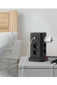 WP711 Akım Korumalı Priz Kablosuz Şarj İstasyonu 11x Soket 3x USB 1xType-C Kablolu Grup Priz thumbnail 5