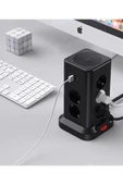 WP711 Akım Korumalı Priz Kablosuz Şarj İstasyonu 11x Soket 3x USB 1xType-C Kablolu Grup Priz thumbnail 4